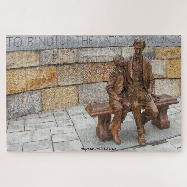 Nous aimons Abraham Licoln Virginia Jigsaw Puzzle (Horizontal)