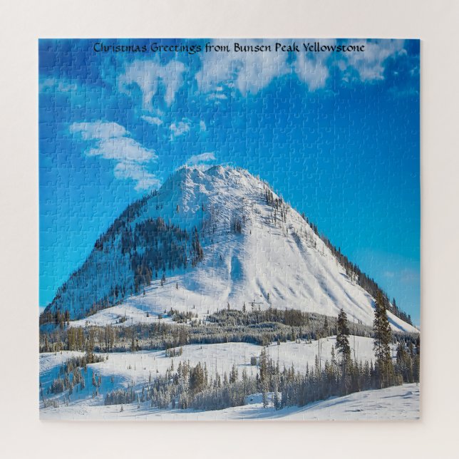 Nous Aimons Bunsen Peak Yellowstone. Jigsaw Puzzle (Vertical)