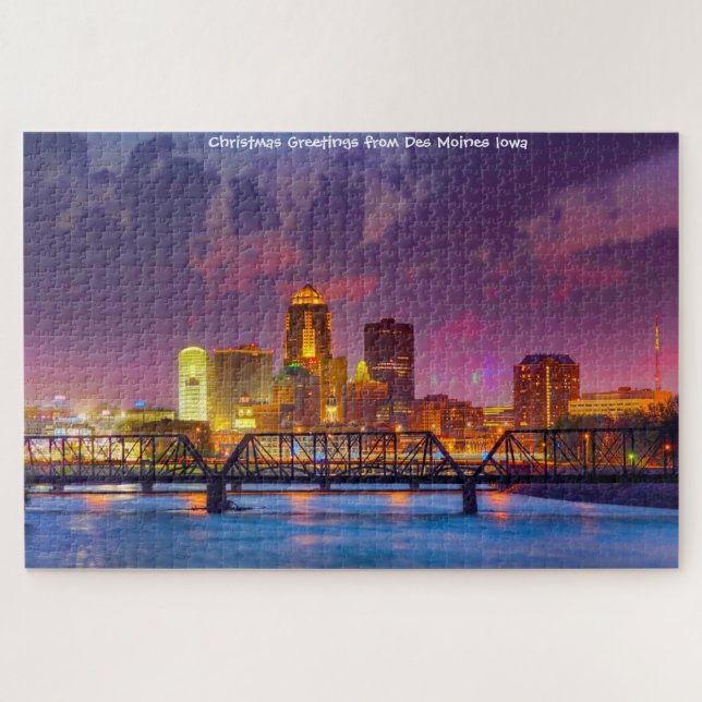 Nous aimons Des Moines Iowa. Jigsaw Puzzle (Horizontal)