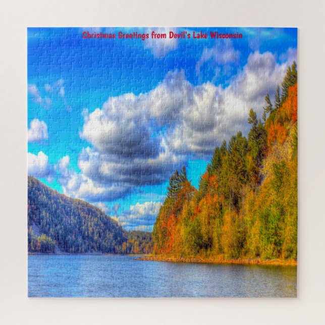 Nous aimons Devils Lake Wisconsin. Jigsaw Puzzle (Vertical)