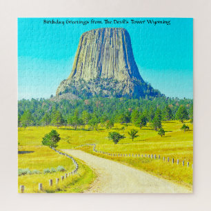 Nous aimons la tour du diable Wyoming. Puzzle