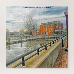 Nous aimons la ville de Delaware Jigsaw Puzzle