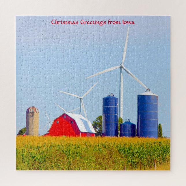 Nous aimons les fermes en Iowa. Jigsaw Puzzle (Vertical)
