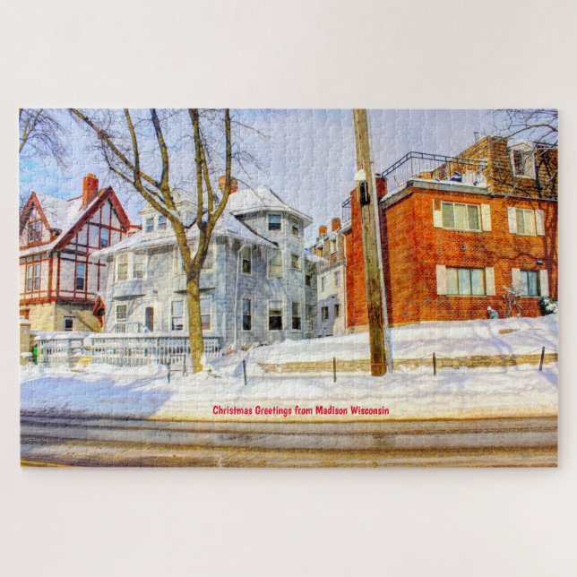 Nous aimons Madison Wisconsin. Jigsaw Puzzle (Horizontal)