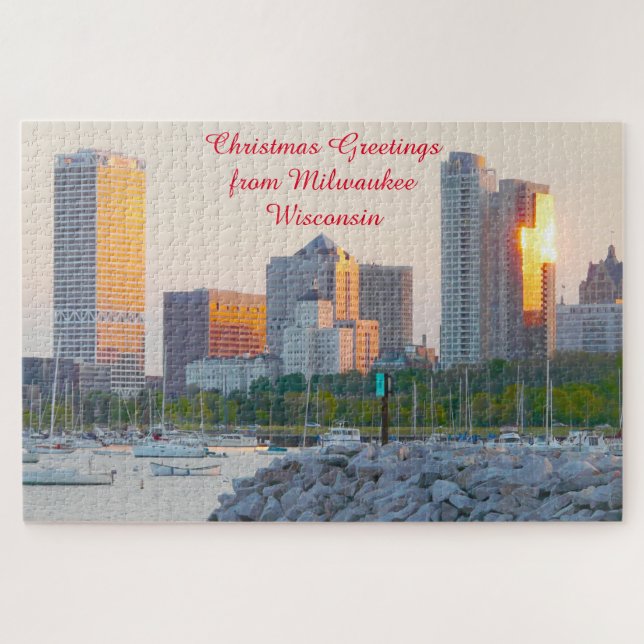 Nous aimons Milwaukee Wisconsin. Jigsaw Puzzle (Horizontal)
