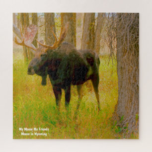 Nous aimons Moose Wyoming. Puzzle