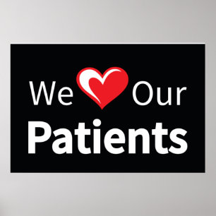 Nous aimons nos patients Poster