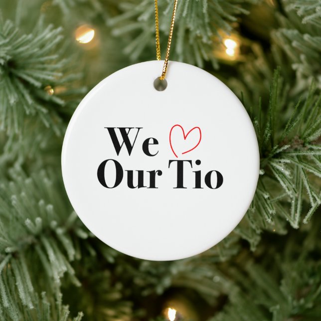 Nous Aimons Notre Ornement Photo Noël Tio (Arbre)