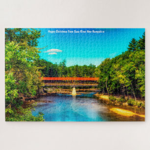 Nous aimons Saco River New Hampshire Jigsaw Puzzle
