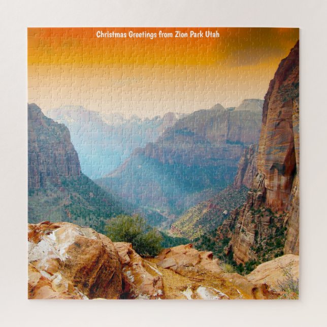 Nous aimons Zion Park Utah Jigsaw Puzzle (Vertical)
