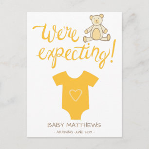 Nous attendons le faire-part de bébé d'ours