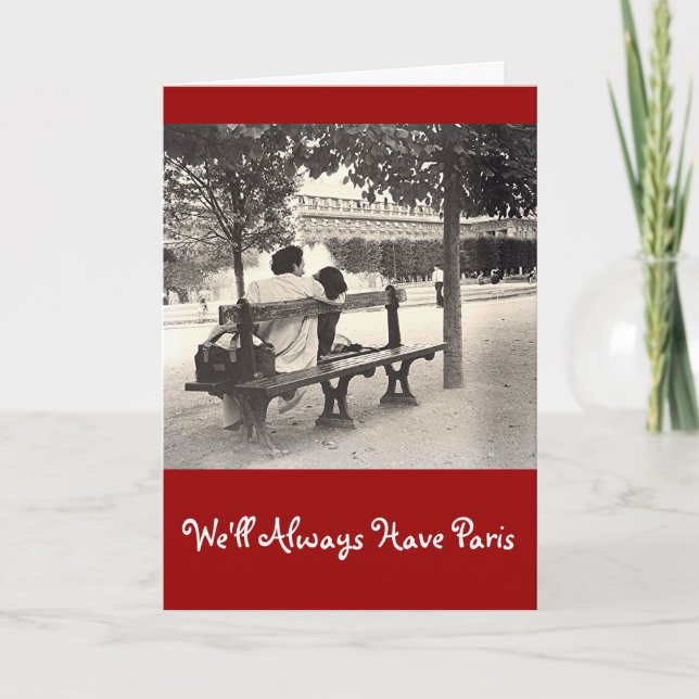 "NOUS AURONS TOUJOURS LA CARTE de PARIS" VALENTINE (Devant)