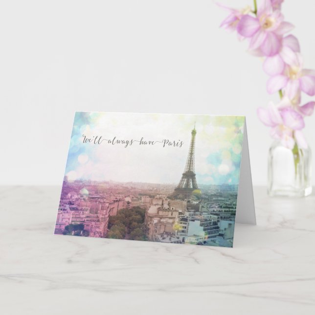 Nous aurons toujours Paris | Carte de voeux romant (Orchidée)
