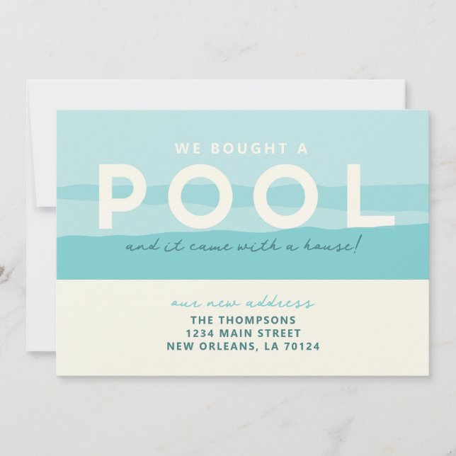 Nous avons acheté un Faire-part de déménagement de (Devant)