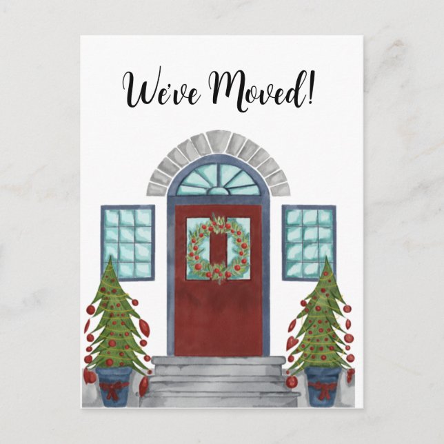 Nous avons déménagé ! Carte de Noël pour la maison (Devant)