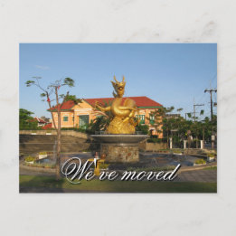 Nous avons déménagé - Carte postale