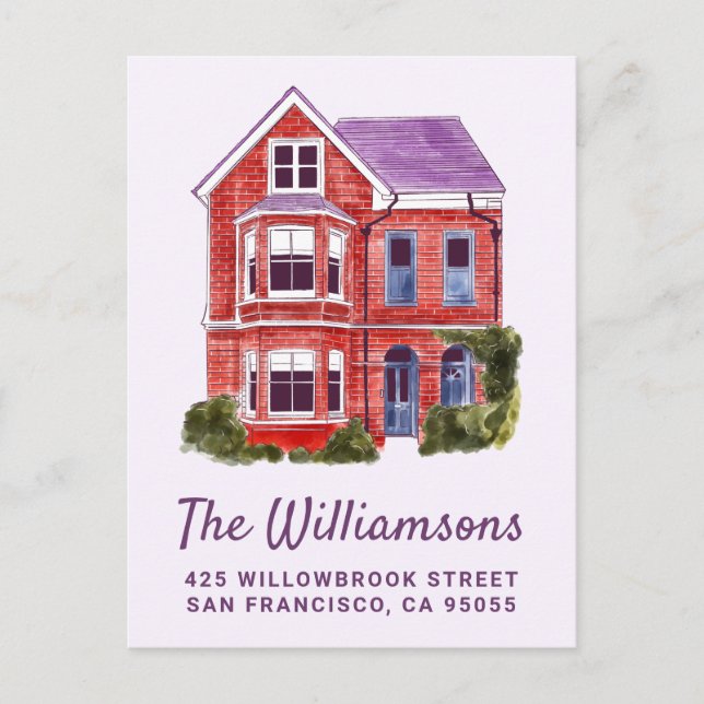 NOUS AVONS DÉMÉNAGÉ | Carte postale de la maison à (Devant)