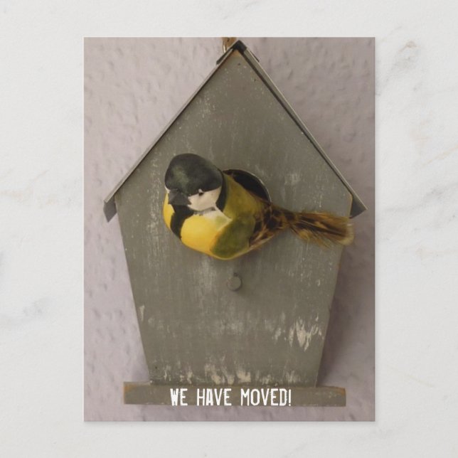 Nous avons déménagé ! - carte postale (Maison d'oi (Devant)