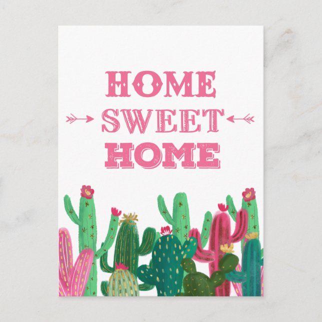 Nous avons déménagé chez nous Sweet Home Carte pos (Devant)