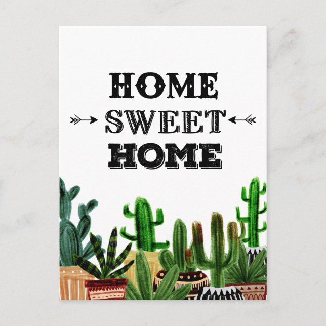 Nous avons déménagé chez nous Sweet Home Carte pos (Devant)