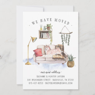 Nous Avons Déménagé   Corgi Moving Faire-part