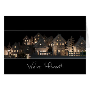 Nous avons déménagé des maisons de Noël éclairées