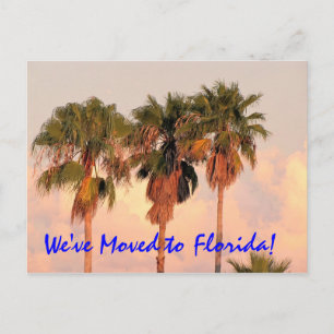 Nous avons déménagé en Floride carte postale