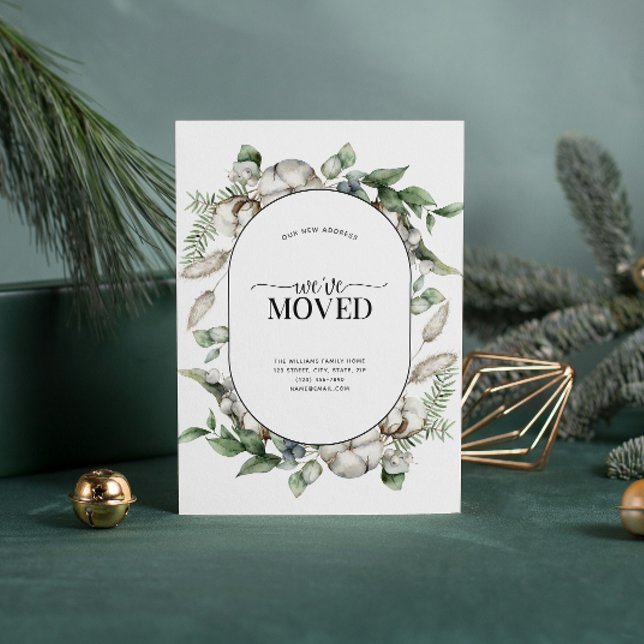 Nous avons déménagé Farmhouse Moving Faire-part (Sending your family and friends a festive 'We've Moved!' Christmas card!
)