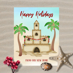 Nous avons déménagé la carte de Noël de la plage d