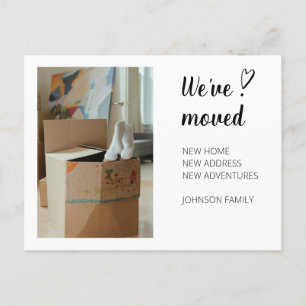 Nous avons déménagé Moving Faire-part Photo 2a. Ca