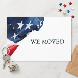 Nous avons déménagé Nouvelle adresse Carte postale