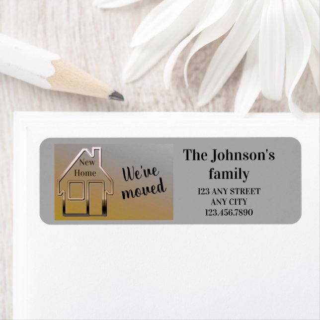 Nous avons déménagé, une nouvelle maison, (En situation)