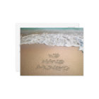 Nous avons Déplacé Faire-part Beach Sand écriture