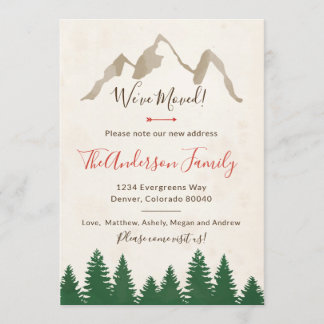 Nous avons déplacé la carte d'invitation de forêt