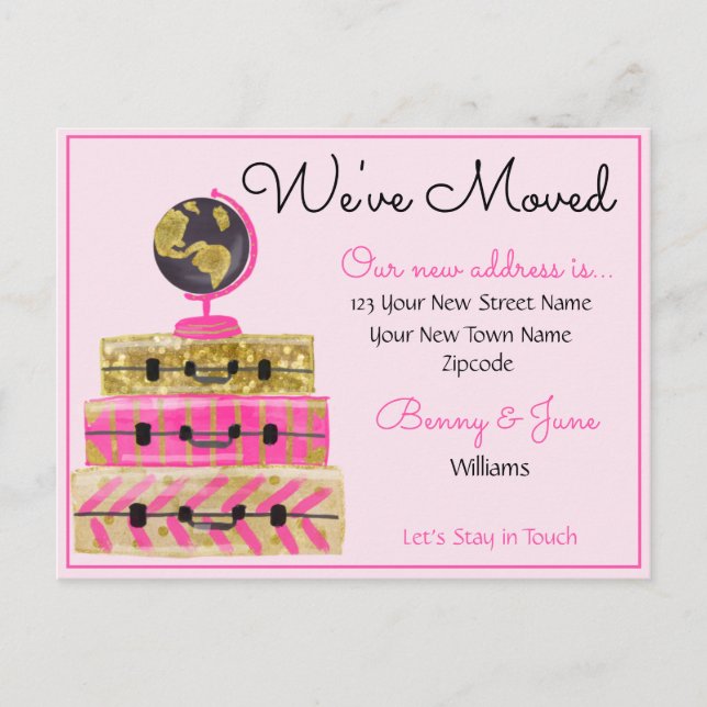 Nous avons déplacé la carte postale (Devant)