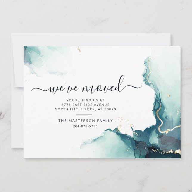 Nous avons déplacé le Faire-part de déplacement de (Devant)