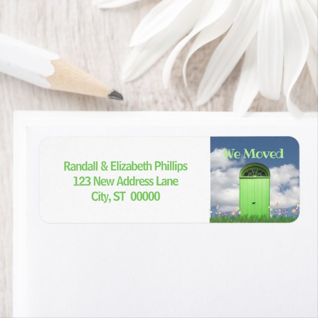 Nous Avons Déplacé Les Fleurs De Faire-part Vert P (En situation)