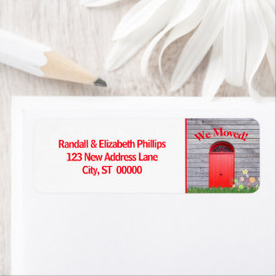 Nous Avons Déplacé Les Fleurs Rouges Faire-part Do