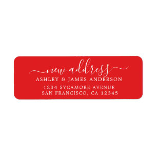 Nous avons déplacé Red New Address étiquette