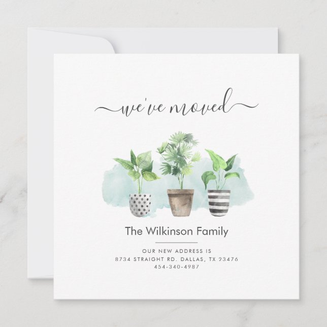 Nous avons déplacé un nouveau Faire-part de déplac (Devant)