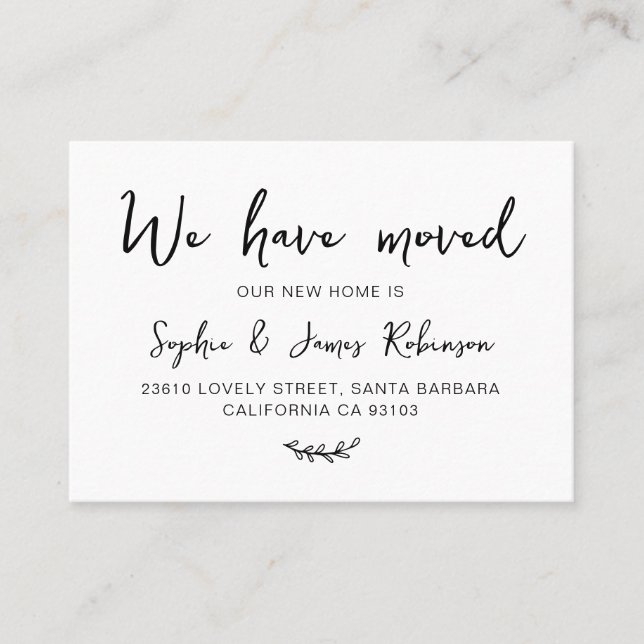 Nous avons déplacé une nouvelle carte d'insertion  (Devant)