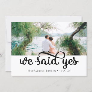 Nous avons dit oui Photo Faire-part de mariage