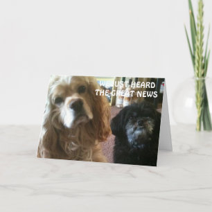 NOUS AVONS ENTENDU LA CARTE D'ANNIVERSAIRE