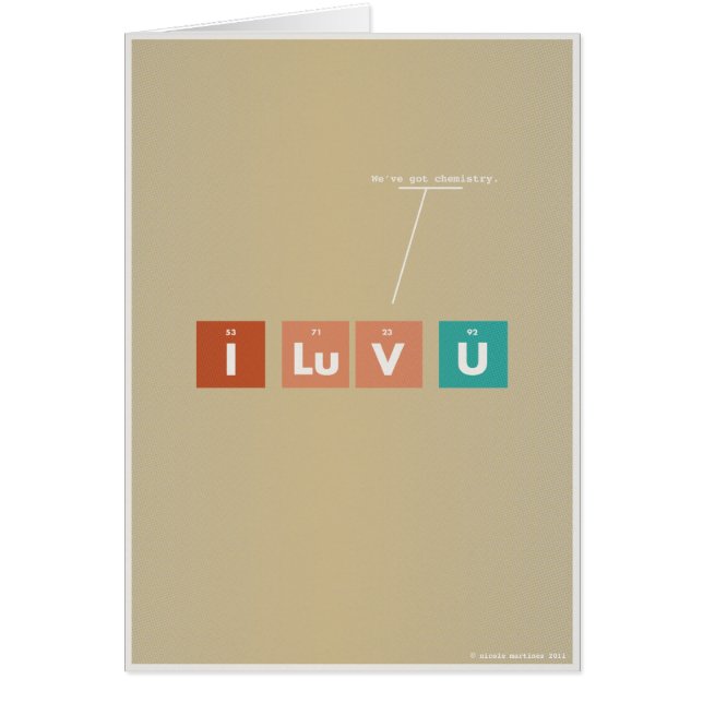 Nous avons la chimie (Devant)