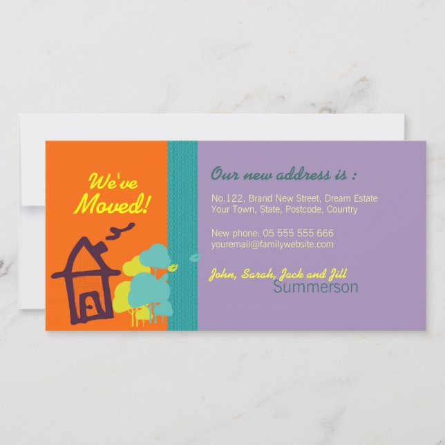 Nous avons Moved pastels Carte photo (Devant)