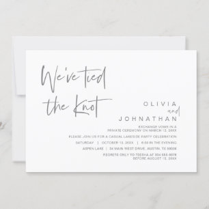 Nous avons noué le nœud, Invitation de mariage en 