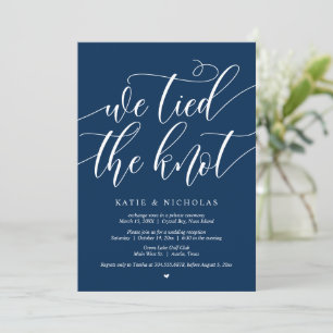 Nous avons noué le nœud, Invitation de mariage fug