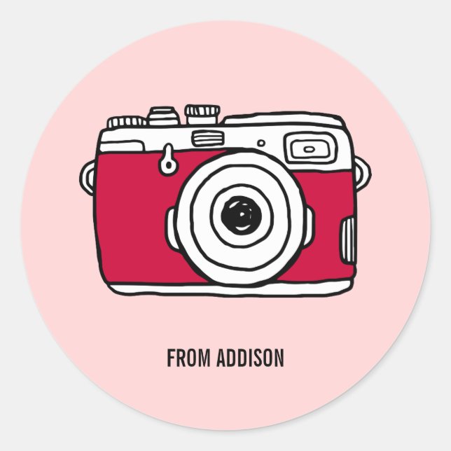 Nous Cliquer Juste Caméra Sticker Valentine (Devant)