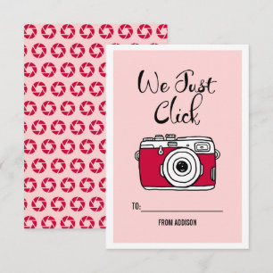 Nous cliquons sur juste la carte de Valentine de