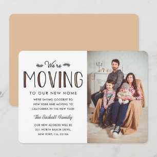 Nous déménageons Nouveau Faire-part d'adresse